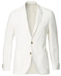 White Cotton L.B.M 1911 Sport Coat -ETON Store 22429211r 1