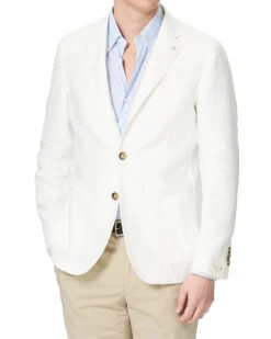White Cotton L.B.M 1911 Sport Coat
