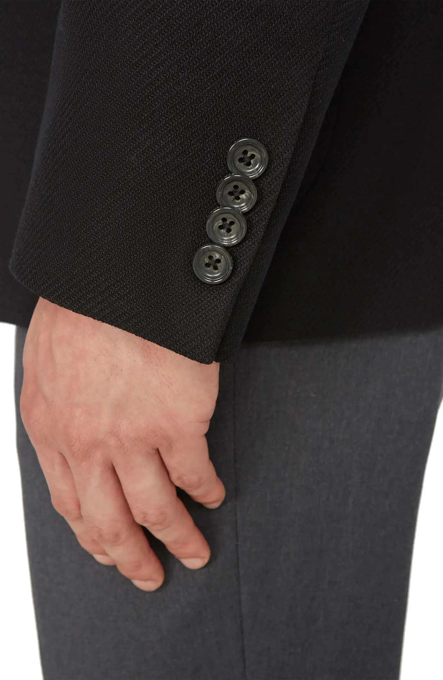 Black Comfortwear Queens Contemporary Fit Unconstructed Knit Sport Coat - Jack Victor 11 Black Comfortwear Queens Contemporary Fit Unconstructed Knit Sport Coat - Jack Victor - Image 9