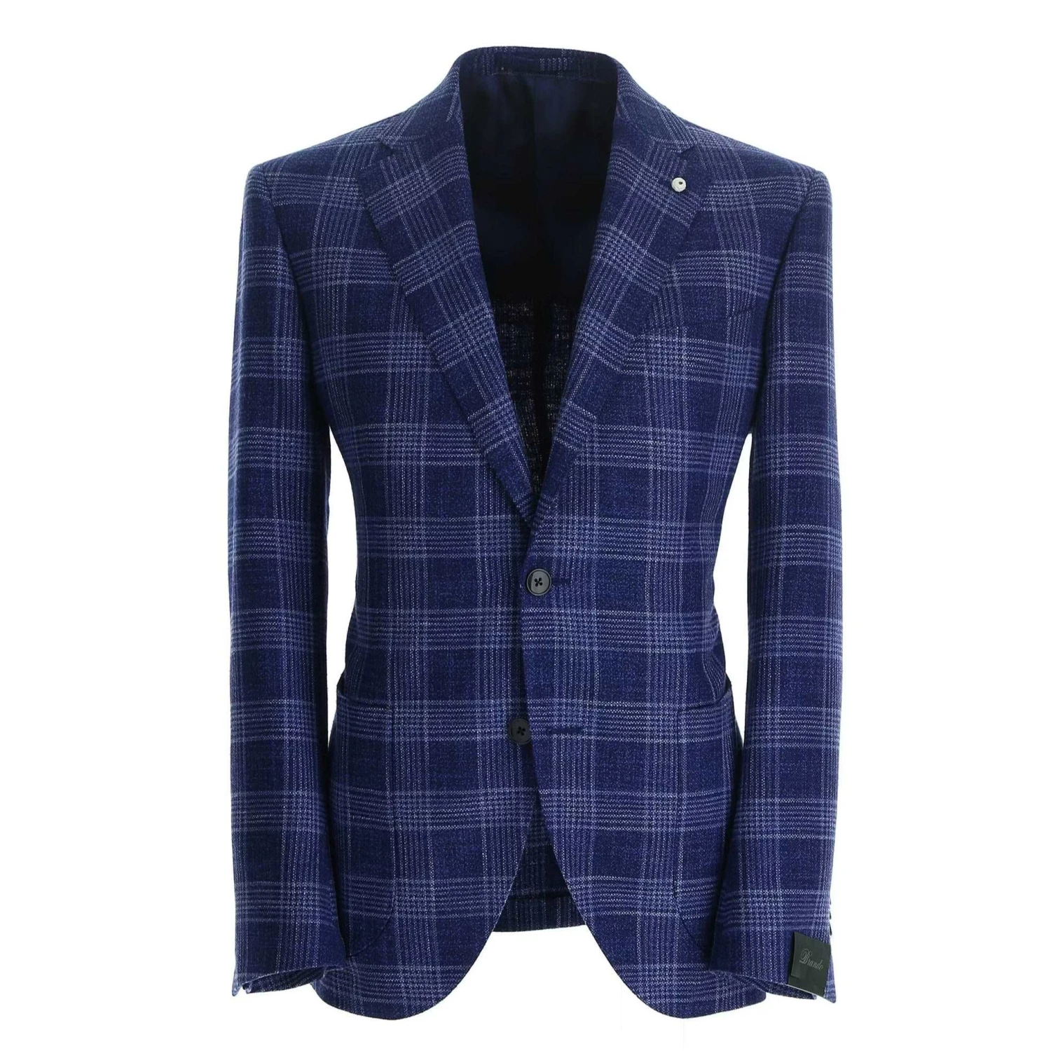 Blue Check Contemporary Fit - Luigi Bianchi Mantova 3 Blue Check Contemporary Fit - Luigi Bianchi Mantova