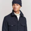 Navy Ribbed Cashmere & Cotton Hat - Stenströms -ETON Store 23641310 2