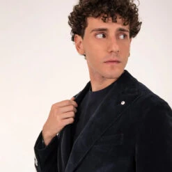 Navy Blue Cotton-Lyocell Velvet Contemporary Sport Jacket - L.B.M. 1911 22 Navy Blue Cotton-Lyocell Velvet Contemporary Sport Jacket - L.B.M. 1911 -ETON Store 242 lbm 1911 28074550961p 900x 2be1b108 3c28 411b ae68 64643e2c1515