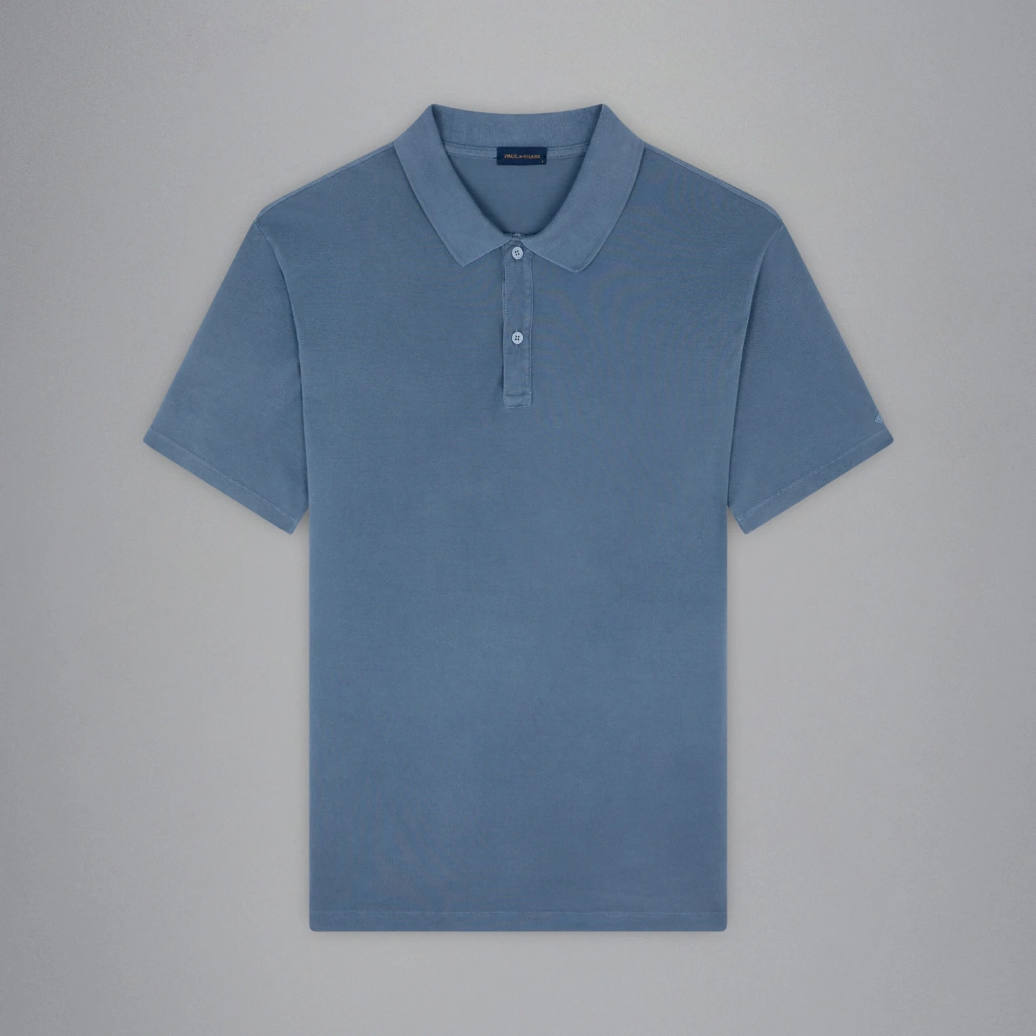 Paul&Shark Denim Blue Garment Dyed Short Sleeve Cotton Polo Shirt - PAUL & SHARK 4 Paul&Shark Denim Blue Garment Dyed Short Sleeve Cotton Polo Shirt - PAUL & SHARK - Image 2