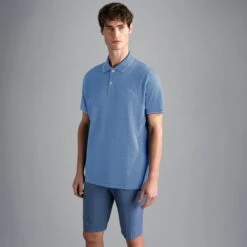 Paul&Shark Dutch Blue Melange Cotton Polo Shirt - PAUL & SHARK 20 Paul&Shark Dutch Blue Melange Cotton Polo Shirt - PAUL & SHARK -ETON Store 24411229 991 II af