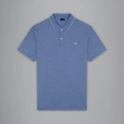 Paul&Shark Dutch Blue Melange Cotton Polo Shirt - PAUL & SHARK 17 Paul&Shark Dutch Blue Melange Cotton Polo Shirt - PAUL & SHARK -ETON Store 24411229 991 f