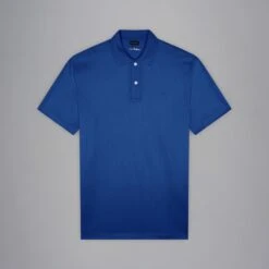 Paul&Shark Blue Cotton Jersey Silver Collection Polo Shirt - PAUL & SHARK