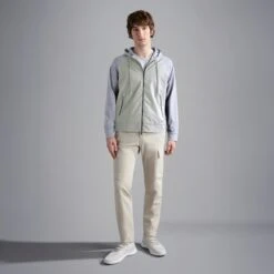 Paul&Shark Grey Loro Piana Storm System Wool And Silk Hooded Jacket - PAUL & SHARK 11 Paul&Shark Grey Loro Piana Storm System Wool And Silk Hooded Jacket - PAUL & SHARK -ETON Store 24412486 064 lf