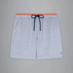 Paul&Shark Cornflower Blue & Orange Floral Swim Shorts - PAUL & SHARK