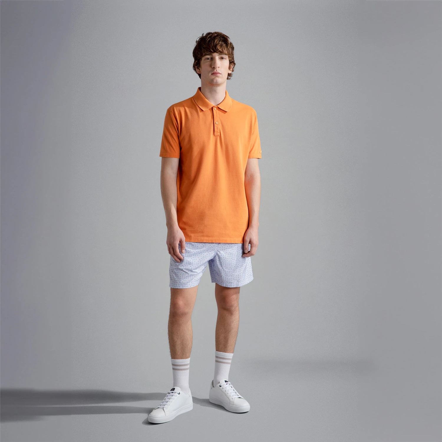 Paul&Shark Cornflower Blue & Orange Floral Swim Shorts - PAUL & SHARK 5 Paul&Shark Cornflower Blue & Orange Floral Swim Shorts - PAUL & SHARK - Image 3