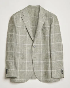 Green Linen Unconstructed Jacket - LBM 1911 17 Green Linen Unconstructed Jacket - LBM 1911 -ETON Store 24541811r 1