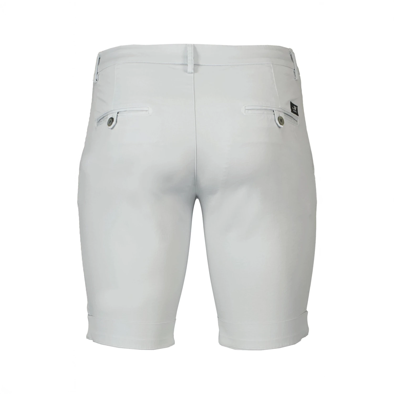Steel Silver Stretch Cotton Bermuda Shorts - Mason's 5 Steel Silver Stretch Cotton Bermuda Shorts - Mason's - Image 3