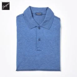 Paul&Shark Blue Silk Blend Polo - Paul & Shark