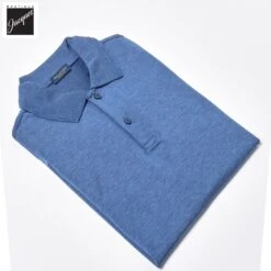 Paul&Shark Blue Silk Blend Polo - Paul & Shark 14 Paul&Shark Blue Silk Blend Polo - Paul & Shark -ETON Store 25411208 633 2