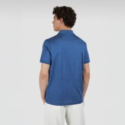 Paul&Shark Blue Silk Blend Polo - Paul & Shark 17 Paul&Shark Blue Silk Blend Polo - Paul & Shark -ETON Store 25411208 633 ab v