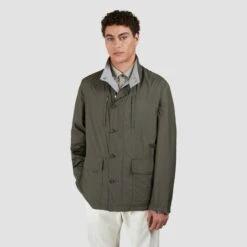 Paul&Shark Gray & Green Typhoon® Platinum Reversible Field Jacket - Paul & Shark