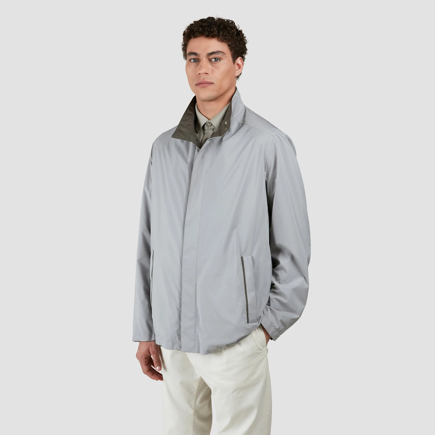 Paul&Shark Gray & Green Typhoon® Platinum Reversible Field Jacket - Paul & Shark 4 Paul&Shark Gray & Green Typhoon® Platinum Reversible Field Jacket - Paul & Shark - Image 2