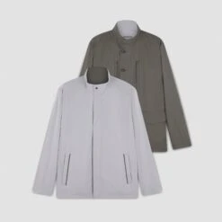 Paul&Shark Gray & Green Typhoon® Platinum Reversible Field Jacket - Paul & Shark 14 Paul&Shark Gray & Green Typhoon® Platinum Reversible Field Jacket - Paul & Shark -ETON Store 25412610 326 df v