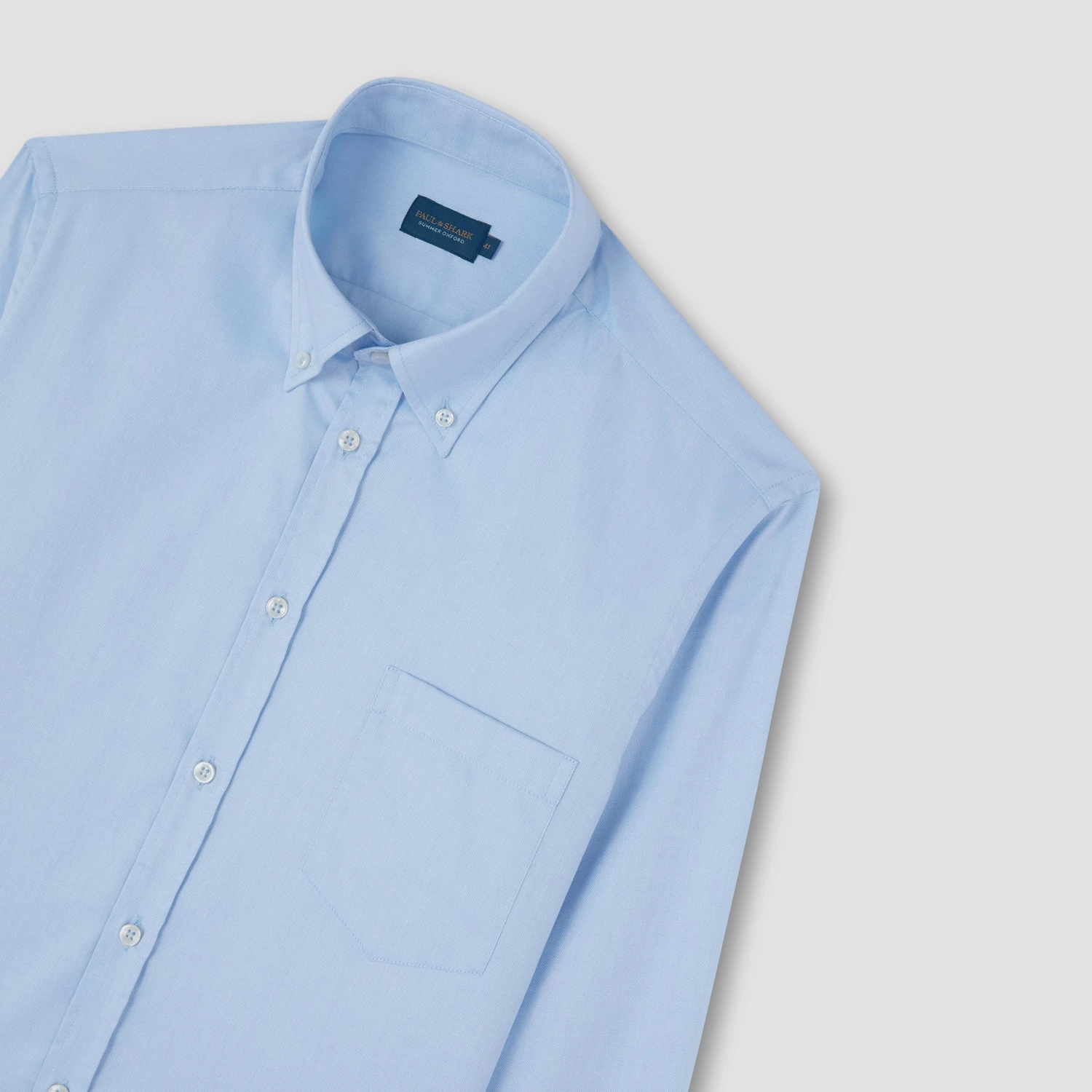 Paul&Shark Light Blue Summer Oxford Button-Down Collar Shirt - Paul & Shark 9 Paul&Shark Light Blue Summer Oxford Button-Down Collar Shirt - Paul & Shark - Image 7