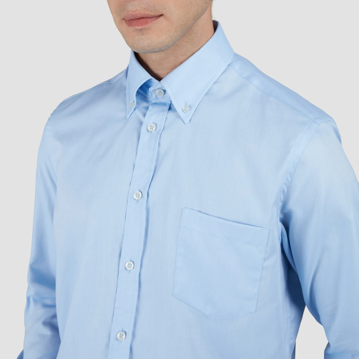 Paul&Shark Light Blue Summer Oxford Button-Down Collar Shirt - Paul & Shark 7 Paul&Shark Light Blue Summer Oxford Button-Down Collar Shirt - Paul & Shark - Image 5