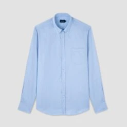 Paul&Shark Light Blue Summer Oxford Button-Down Collar Shirt - Paul & Shark 11 Paul&Shark Light Blue Summer Oxford Button-Down Collar Shirt - Paul & Shark -ETON Store 25413106 363 f v