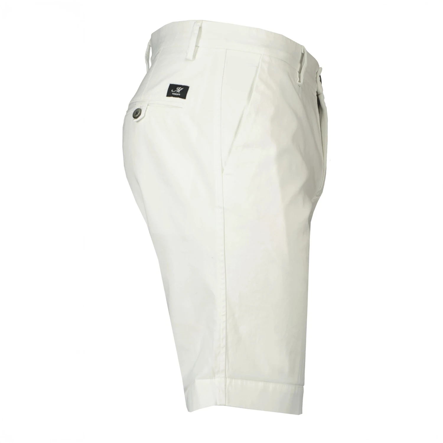 White Stretch Cotton Bermuda Shorts - Mason's 8 White Stretch Cotton Bermuda Shorts - Mason's - Image 6
