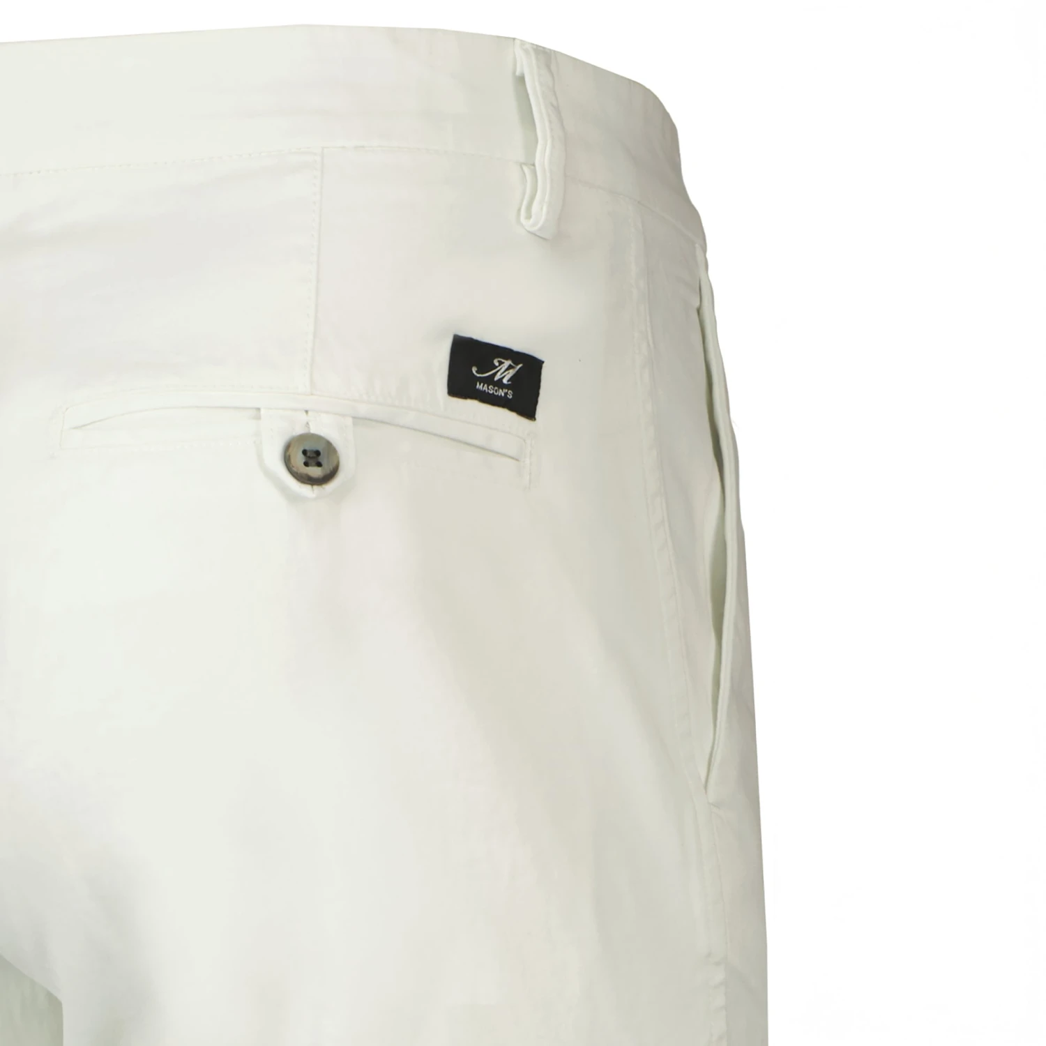 White Stretch Cotton Bermuda Shorts - Mason's 9 White Stretch Cotton Bermuda Shorts - Mason's - Image 7