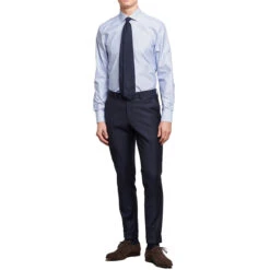 Light Blue Micro Flower Pattern Fitted Body Shirt - Stenströms 10 Light Blue Micro Flower Pattern Fitted Body Shirt - Stenströms -ETON Store 26103011r 2