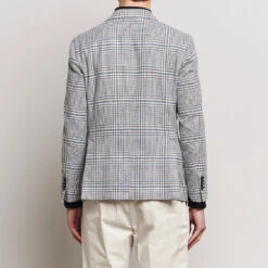 Blue Prince Of Wales Cotton Contemporary Fit Sport Jacket - L.B.M 1911 18 Blue Prince Of Wales Cotton Contemporary Fit Sport Jacket - L.B.M 1911 -ETON Store 26304511r 4
