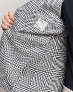 Blue Prince Of Wales Cotton Contemporary Fit Sport Jacket - L.B.M 1911 16 Blue Prince Of Wales Cotton Contemporary Fit Sport Jacket - L.B.M 1911 -ETON Store 26304511r 6