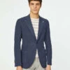 Blue Lyocell & Linen Unconstructed Jacket - LBM 1911