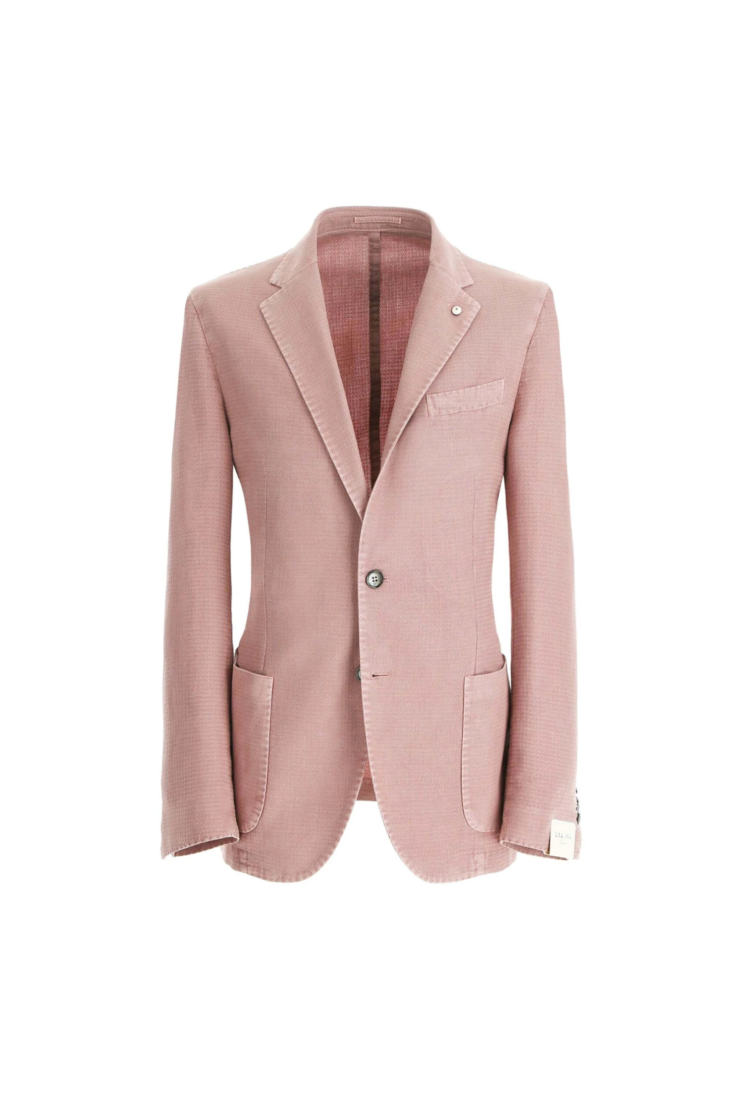 Dusty Pink Cotton Stretch Unconstructed Jacket - LBM 1911 5 Dusty Pink Cotton Stretch Unconstructed Jacket - LBM 1911 - Image 3