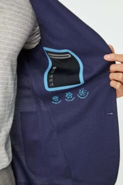 Blue Technical Travel Washable Wool Jacket - LBM 1911 -ETON Store 2844 S 35208 1 42 giacca sam in jersey tecnico blu