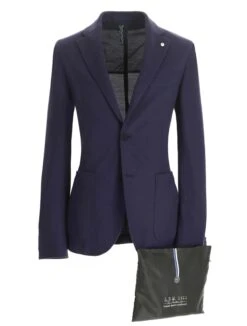 Blue Technical Travel Washable Wool Jacket - LBM 1911 -ETON Store 2844 S 35208 1 90 giacca sam in jersey tecnico blu