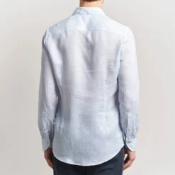 Light Blue Linen Lyocell Stretch Fitted Body Casual Shirt - Stenströms 18 Light Blue Linen Lyocell Stretch Fitted Body Casual Shirt - Stenströms -ETON Store 28623611r 4