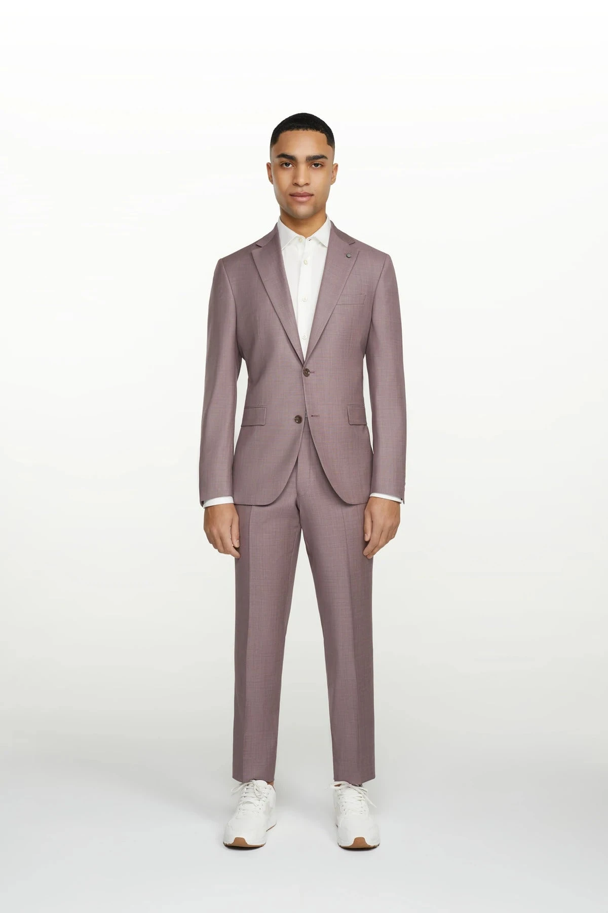 Pale Berry Urban Slim Sartorial Fit Wool Suit - Jack Victor 4 Pale Berry Urban Slim Sartorial Fit Wool Suit - Jack Victor - Image 2