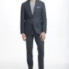 Charcoal Dean Contemporary Fit Wool Stretch Suit - Jack Victor