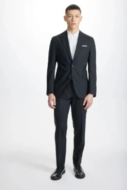 Black Dean Contemporary Fit Wool Stretch Suit - Jack Victor -ETON Store 3221452 7253 shopify