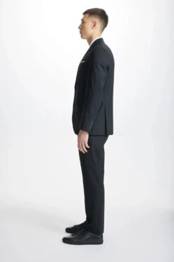 Black Dean Contemporary Fit Wool Stretch Suit - Jack Victor -ETON Store 3221452 7258 shopify
