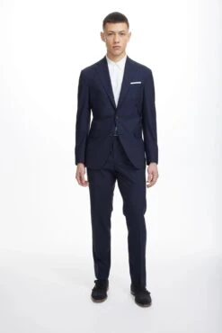 Navy Blue Dean Contemporary Fit Wool Stretch Suit - Jack Victor 9 Navy Blue Dean Contemporary Fit Wool Stretch Suit - Jack Victor -ETON Store 3221453 7302 shopify