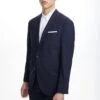 Navy Blue Dean Contemporary Fit Wool Stretch Suit - Jack Victor