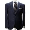 Navy Neat Micro-Check Napoli Classic Fit Wool Suit - Jack Victor
