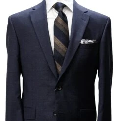 Navy Neat Micro-Check Napoli Classic Fit Wool Suit - Jack Victor 9 Navy Neat Micro-Check Napoli Classic Fit Wool Suit - Jack Victor -ETON Store 3222012 Jack Victor 2