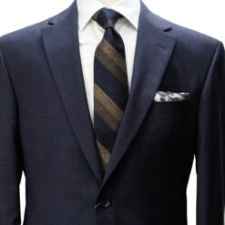 Navy Neat Micro-Check Napoli Classic Fit Wool Suit - Jack Victor 10 Navy Neat Micro-Check Napoli Classic Fit Wool Suit - Jack Victor -ETON Store 3222012 Jack Victor 3