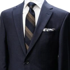 Navy Neat Micro-Check Napoli Classic Fit Wool Suit - Jack Victor 8 Navy Neat Micro-Check Napoli Classic Fit Wool Suit - Jack Victor -ETON Store 3222012 Jack Victor 4
