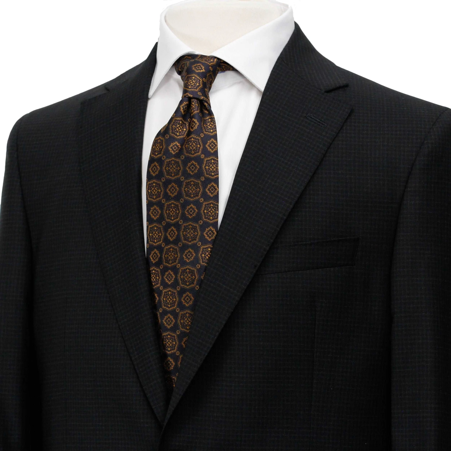 Black Micro Check Esprit Modern Fit Suit - Jack Victor 4 Black Micro Check Esprit Modern Fit Suit - Jack Victor - Image 2