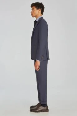 Indigo Blue Dean Contemporary Fit Wool Stretch Suit - Jack Victor 13 Indigo Blue Dean Contemporary Fit Wool Stretch Suit - Jack Victor -ETON Store 3222451 BLUEGREY JT207645 12422 1
