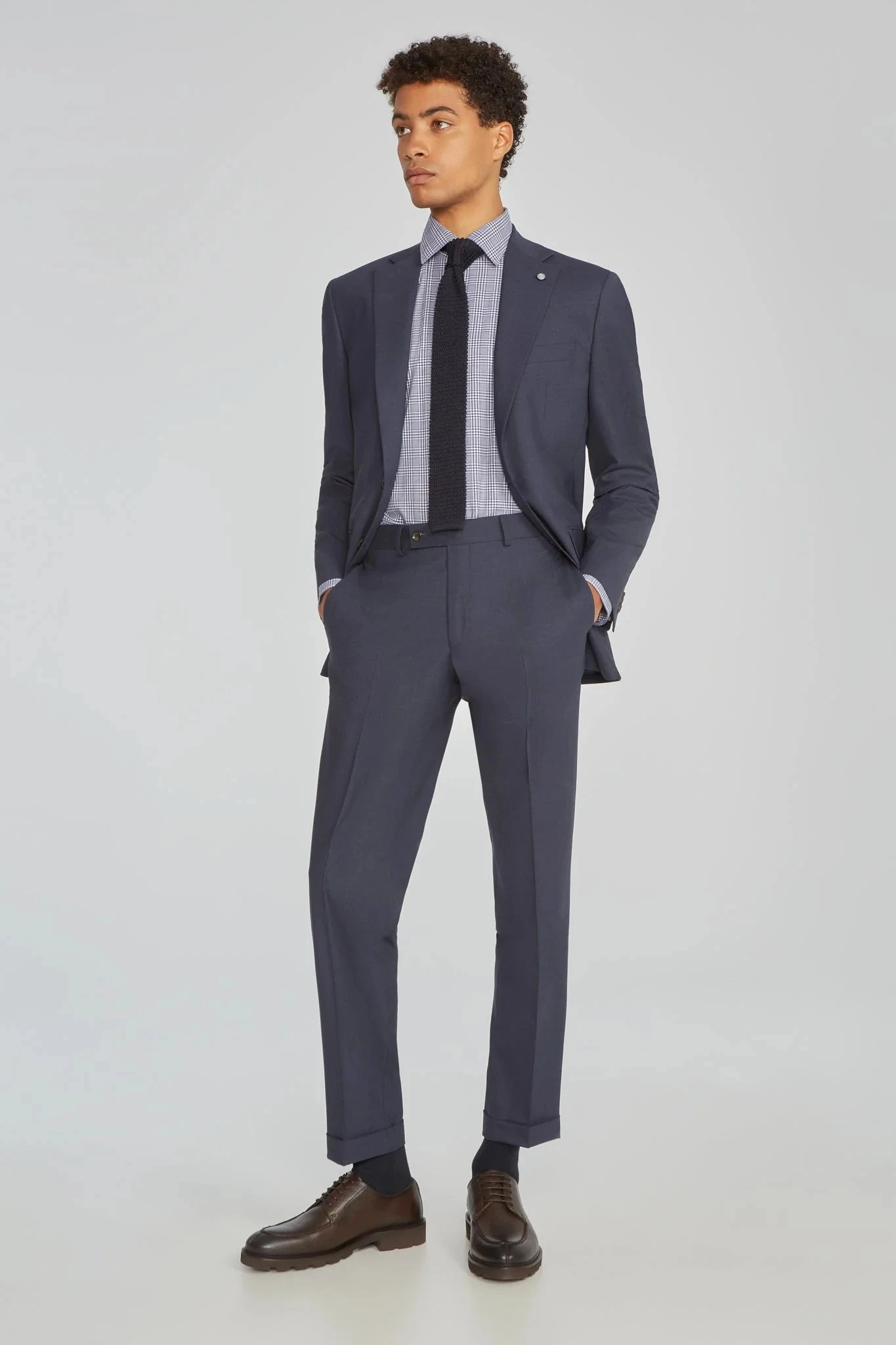 Indigo Blue Dean Contemporary Fit Wool Stretch Suit - Jack Victor 3 Indigo Blue Dean Contemporary Fit Wool Stretch Suit - Jack Victor