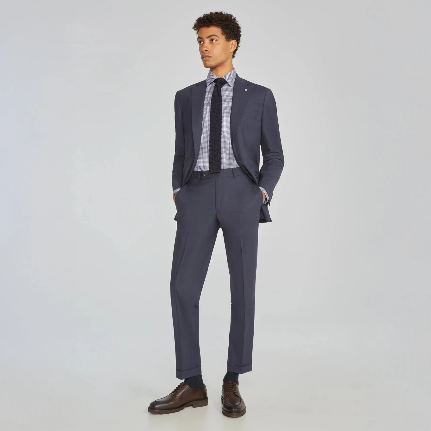 Blue Solid Smart-Twist Wool Stretch Dean Contemporary Fit Suit - Jack Victor 11 Blue Solid Smart-Twist Wool Stretch Dean Contemporary Fit Suit - Jack Victor - Image 9