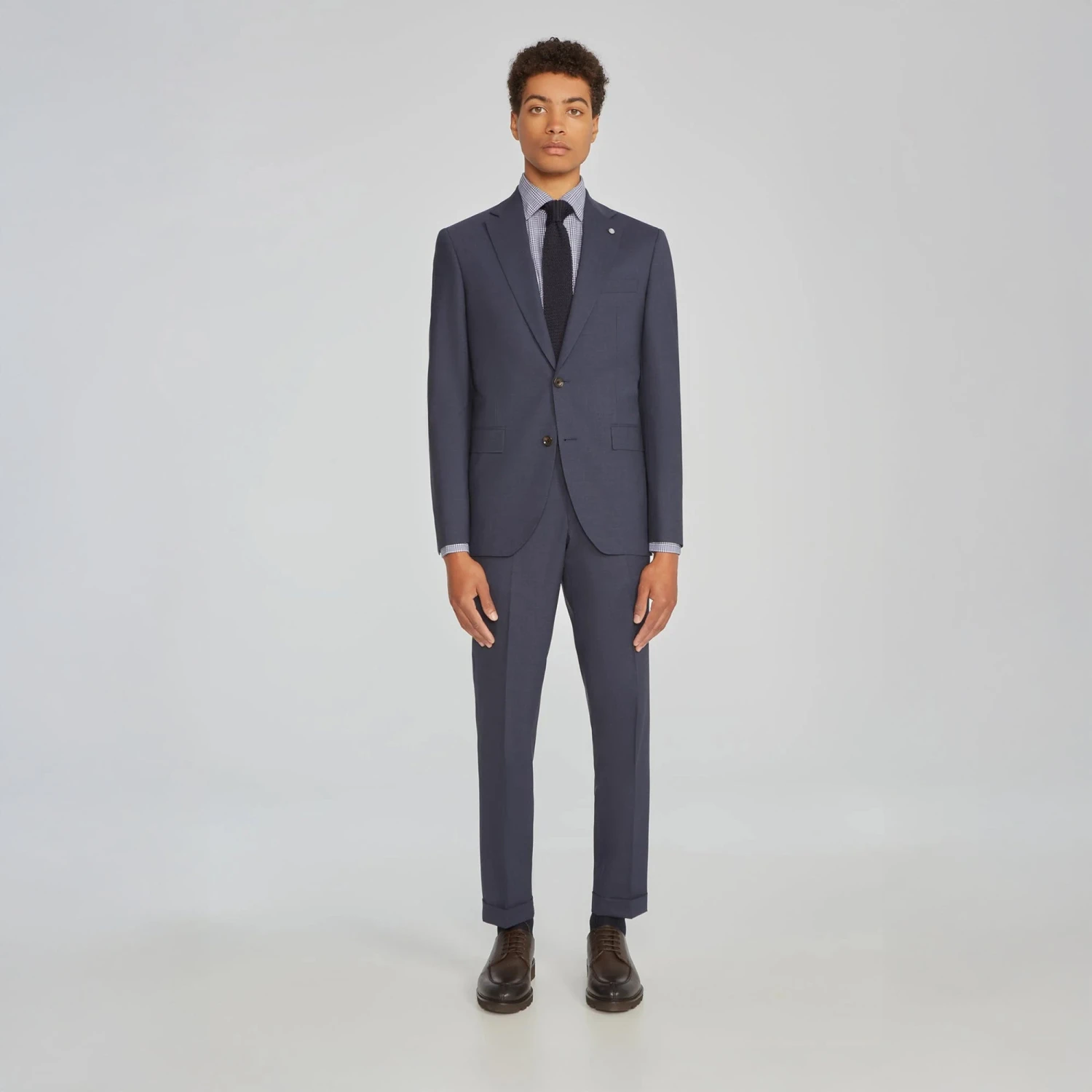 Blue Solid Smart-Twist Wool Stretch Dean Contemporary Fit Suit - Jack Victor 7 Blue Solid Smart-Twist Wool Stretch Dean Contemporary Fit Suit - Jack Victor - Image 5