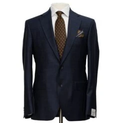 Dark Blue Neat Esprit Modern Fit Wool Suit - Jack Victor